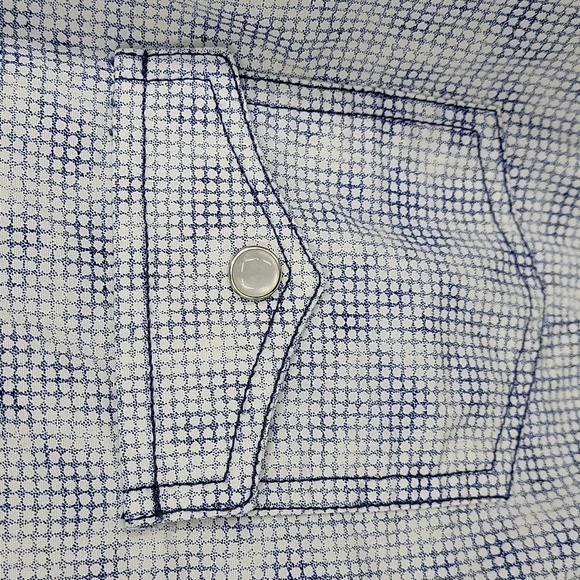 Rough Stock Panhandle Mens Pearl Snap 100% Cotton Western Button Up Size L - Picture 11 of 15